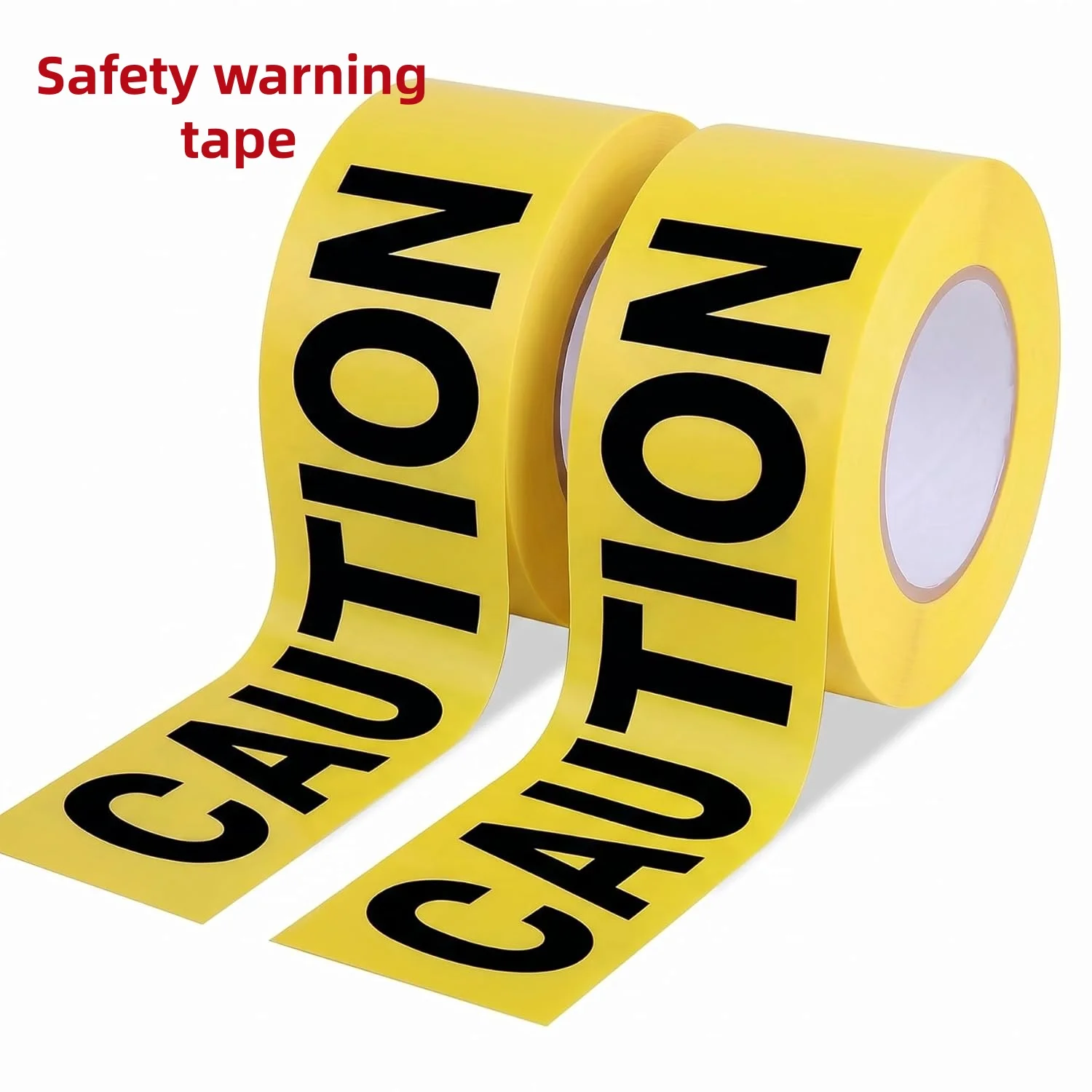 High Quality Yellow Warning Tape Roll, 3 Inches X 328 Feet, Bright Yellow Building Tape, Used for Hazardous/Dangerous Areas