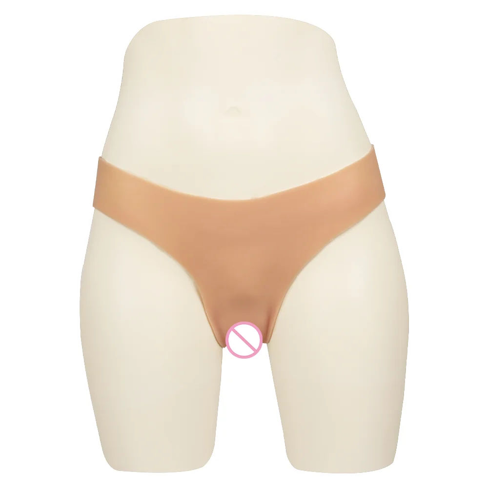 Tgirl Cosplay Silicone Brief Fake Vagina Buttock Hip Panties Fake Butt Shaper Underwear for Crossdresser Transgender