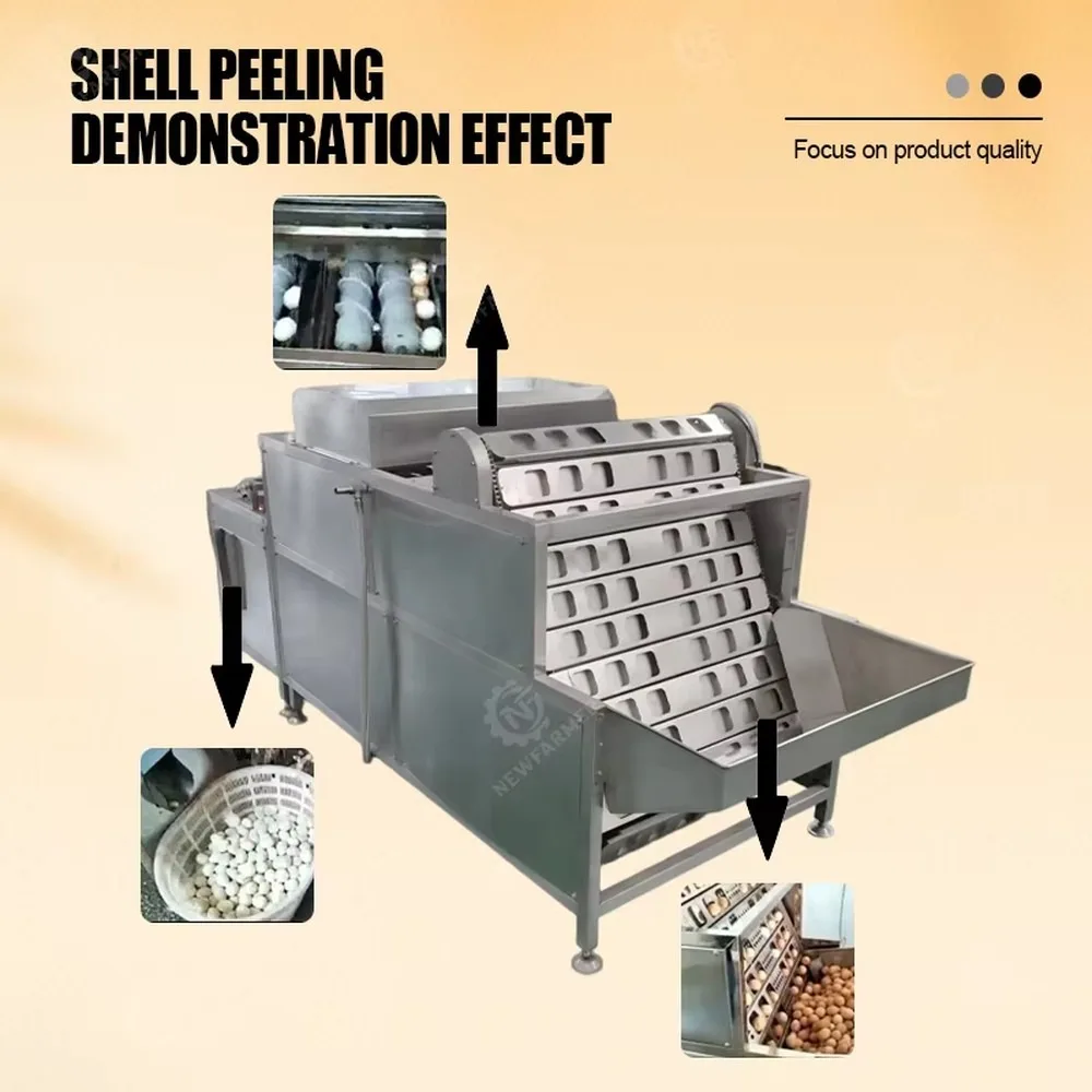Durable Boiled Egg Shell Remover Machine Automatic Peeling Tool for Cooked Chicken Eggs Kitchen Gadget