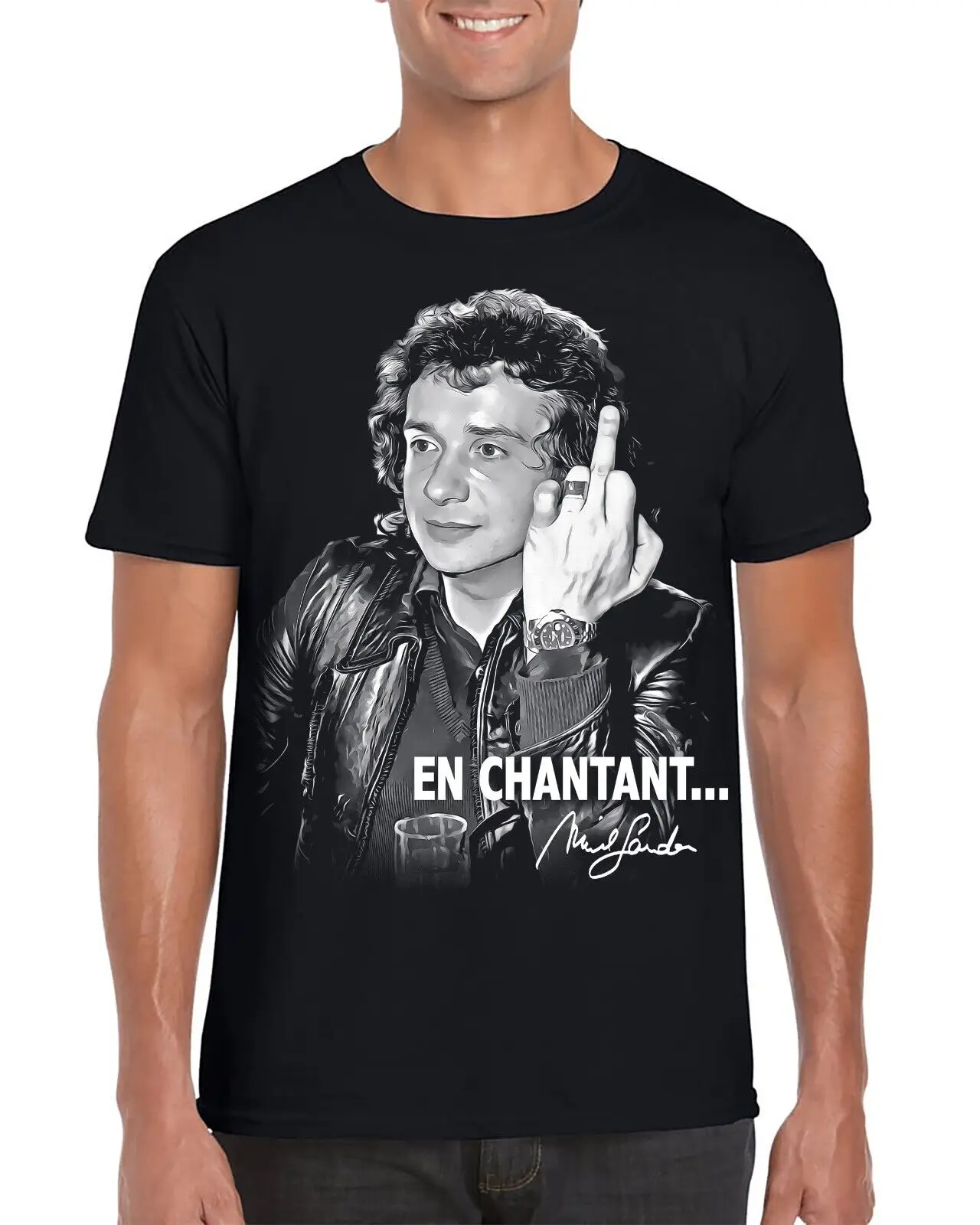 

Michel Sardou T-shirt, Men and Women, Humor T-shirt, Birthday Gift Idea 100% Cotton Streetwear High Quality