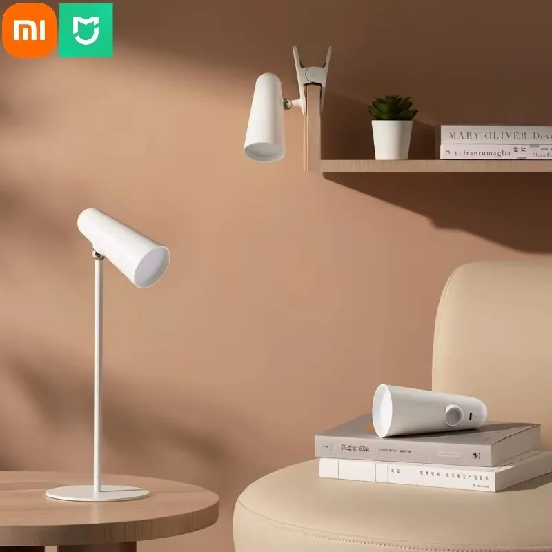 Mijia Led Desk Lamp Multifunctional Type-C Rechargeable Reading Lamp 3 in 1 Study Office Portable Bedside Night Light
