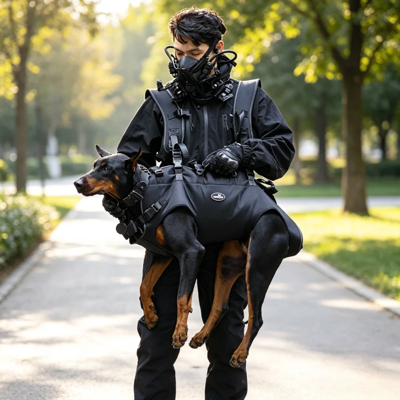 Dog Support Harness Full Body Lifting Sling Breathable Portable Mobility Aid for Senior Injured Large Dogs Walking 반려견 보조 하네스