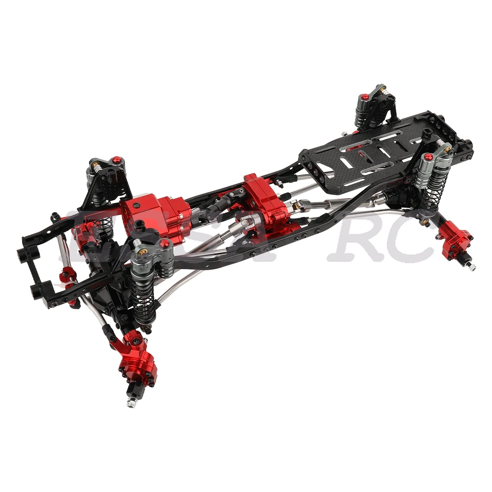 Telaio telaio interamente in metallo per il 1/10 SCX10 II RC modello di auto simulazione arrampicata aggiornamento Kit Refit per auto parti di