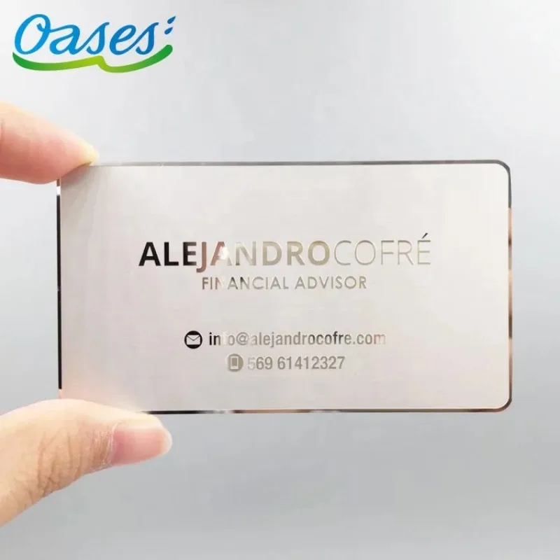 Customized query 2025 High Quality Custom Logo Pattern Business Gift Advertising Use Metal Business Card with Personalized Desig