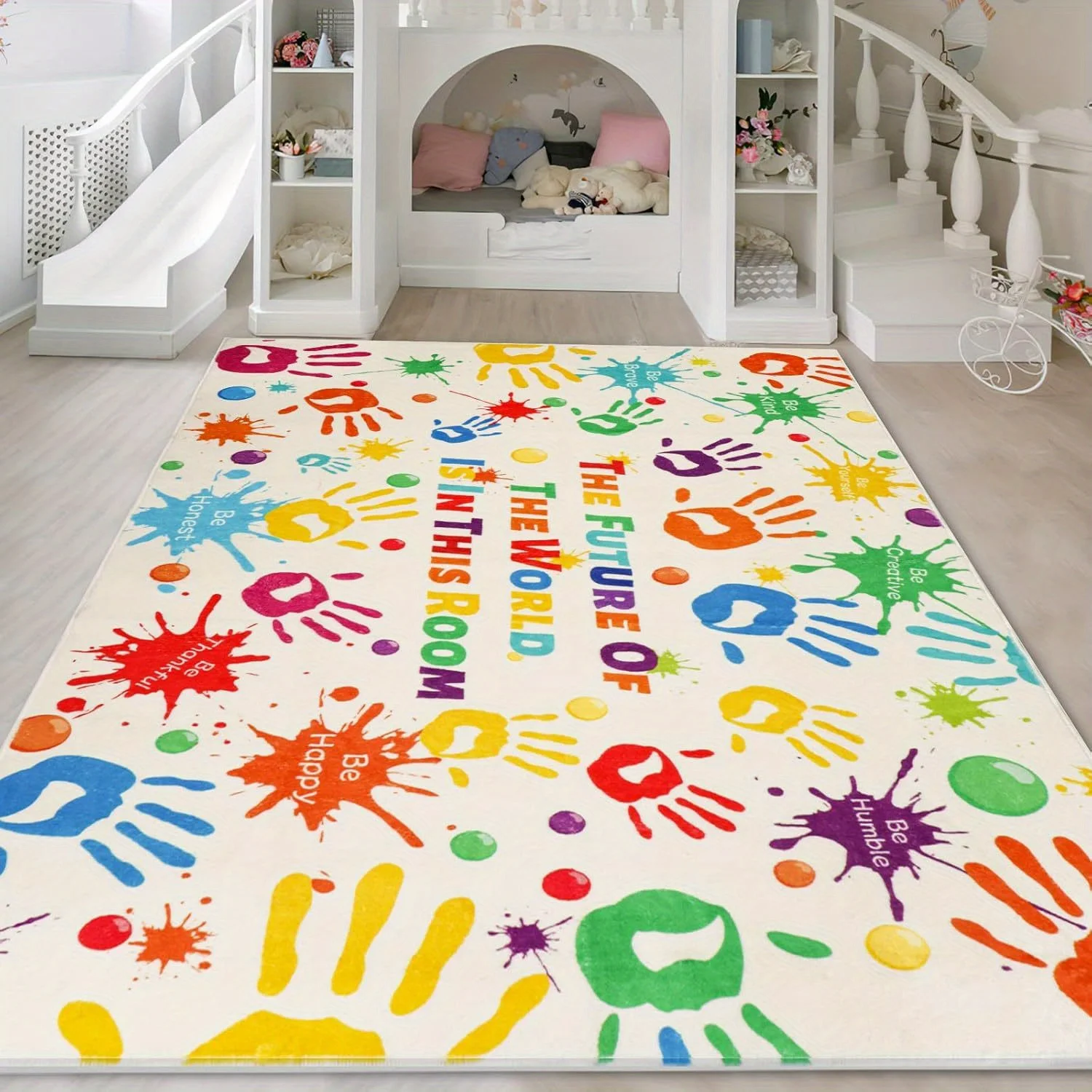 Colorful Handprint Inspiration - Home Bathroom Quotes recension och pris