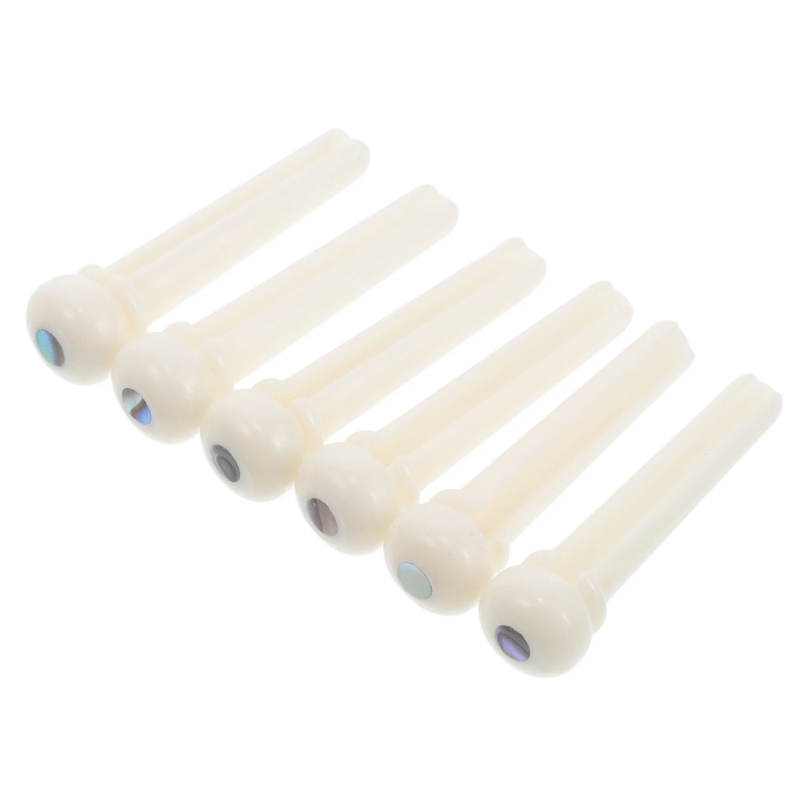 

6 Pcs Bob Bone String Nail Bones Acoustic Guitar Bridge Accessories Replacement Pins