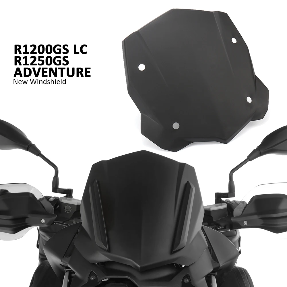 

New For BMW R1200GS R1200 GS LC ADV R1250GS Adventure Wind Deflectors Motorcycle High Quality Windshield Windscreen Black Screen