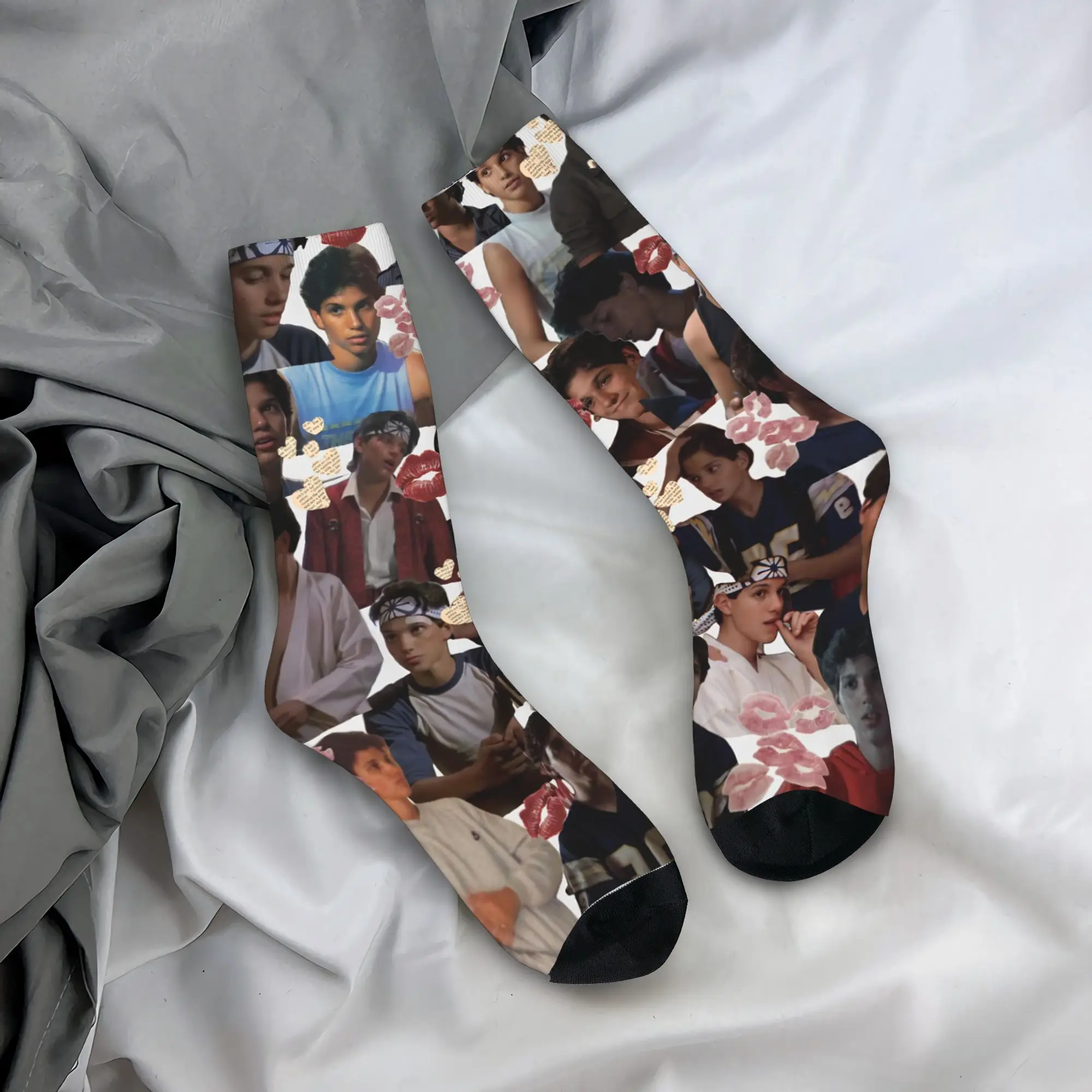 

Носки Ralph Macchio, современные чулки унисекс, мужские теплые мягкие уличные носки, осенние нескользящие носки с графическим рисунком