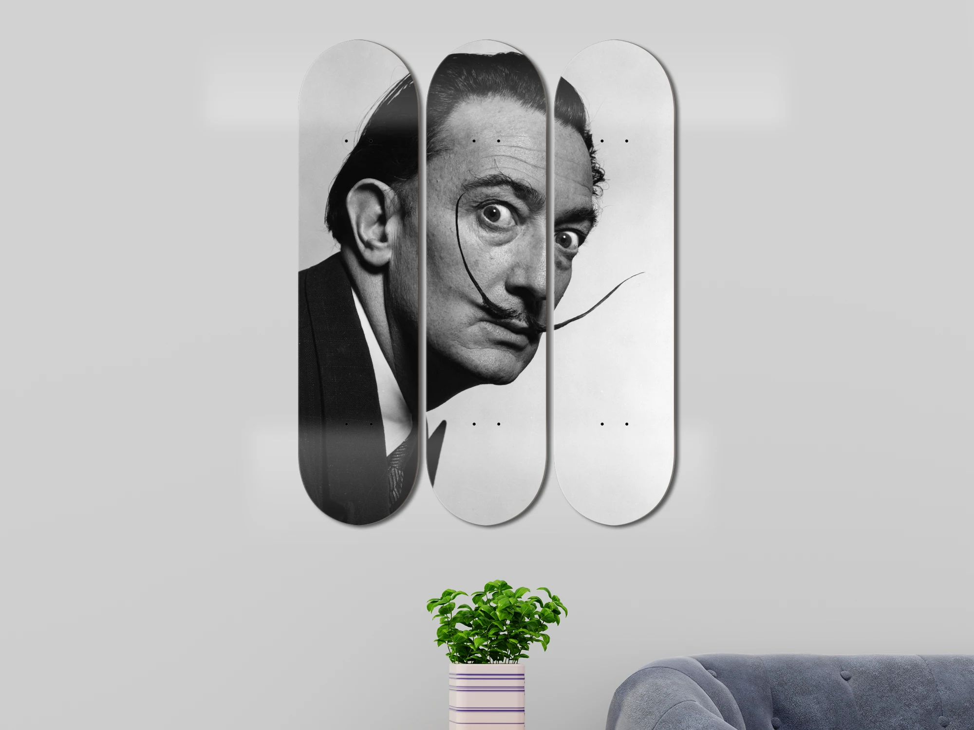 3pcs Set Decorative Funny Art Skateboard Wall Decor 7-Layer Maple Skateboards for Home Furnishings And Decor