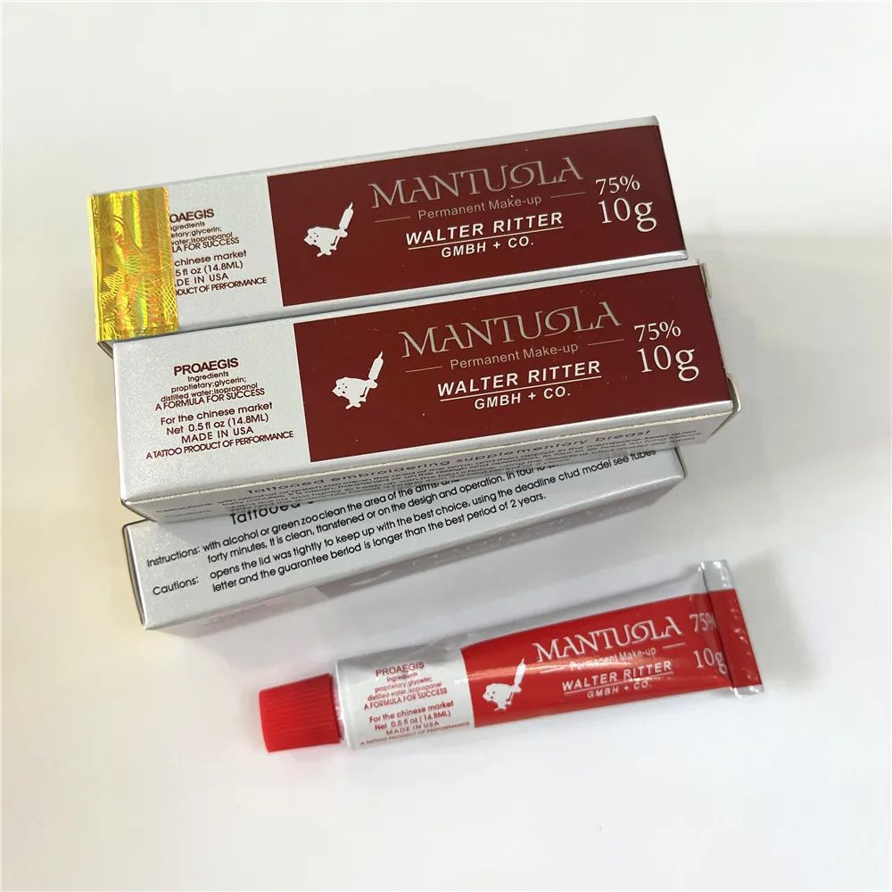 

Before Tattoo White Cream 75% Mantuola Use for Permanent Makeup Piercing Microblading Eyebrow Lip Face Body Supplier 10G