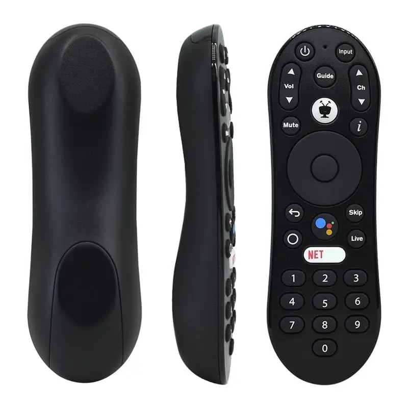 ABKN R37023B Bluetooth Voice Remote Control for TiVo Stream 4K TDSTV, Android TV Box, URC37023BA00, Black