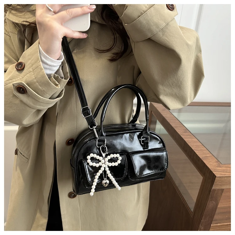 Bolso de Gran Capacidad para Viajes, Nuevo Estilo Invierno 2025, Bolso de Hombro/Axilar, Alto Valor Estético, Bolso Boston/Bo...