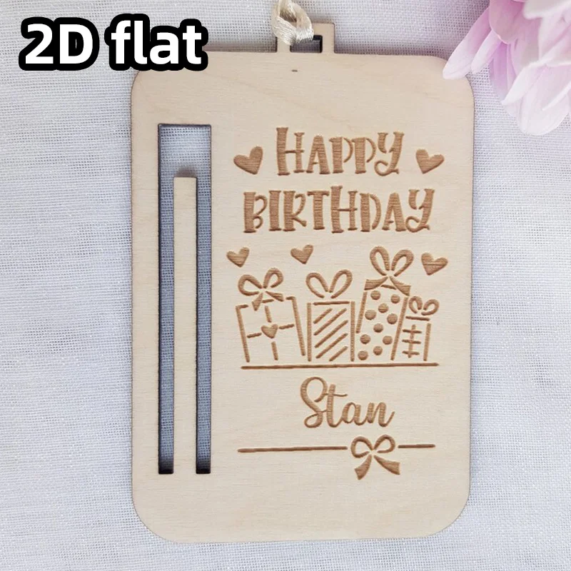 Customized wooden birthday gift box for storing cash - Personalized cash gift box, the top choice for birthday parties view 4