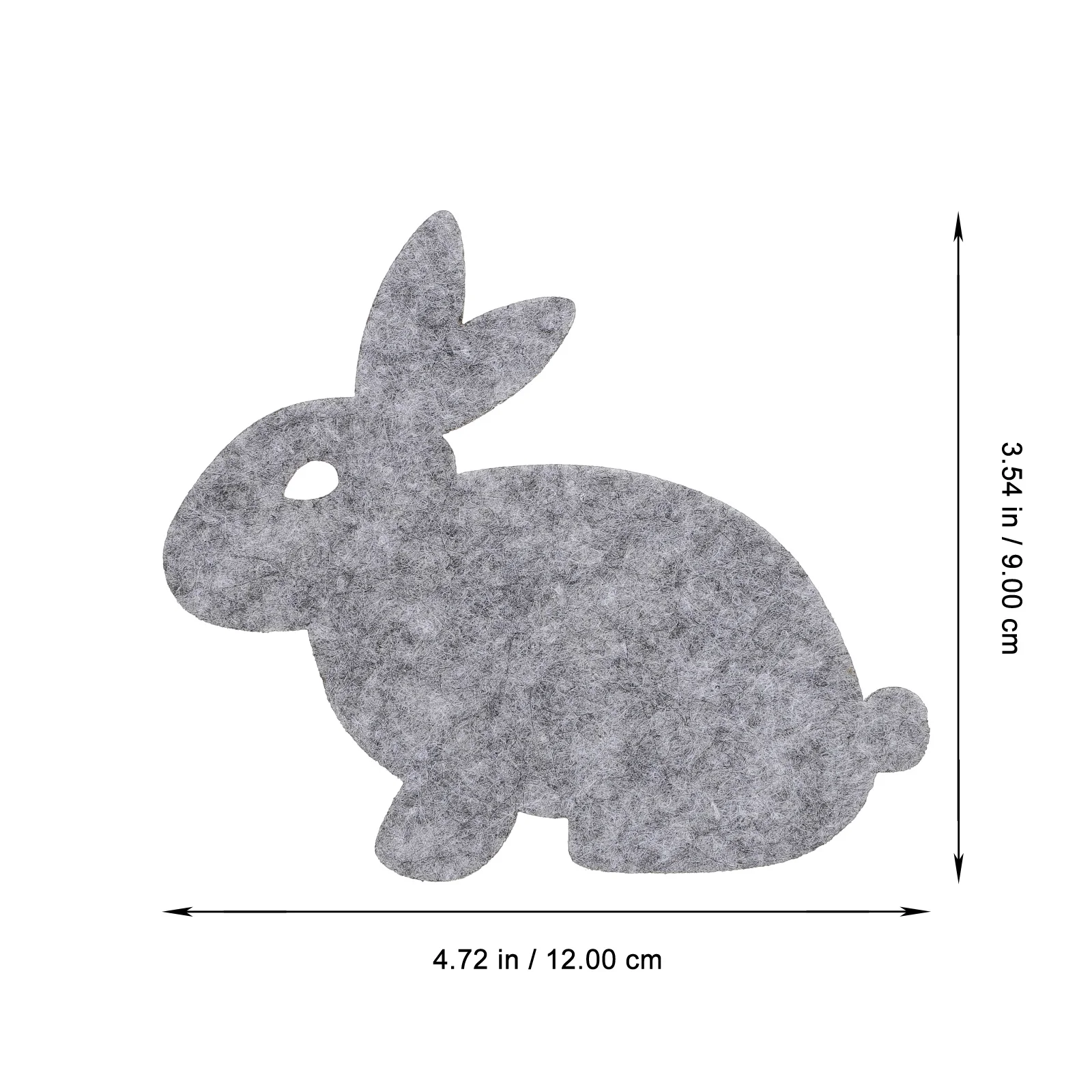 

24Pcs Grey Rabbit Placemat Easter Table Mat Premium Fabric Design for Dining Protection Decoration Rabbit Pattern Coaster Set