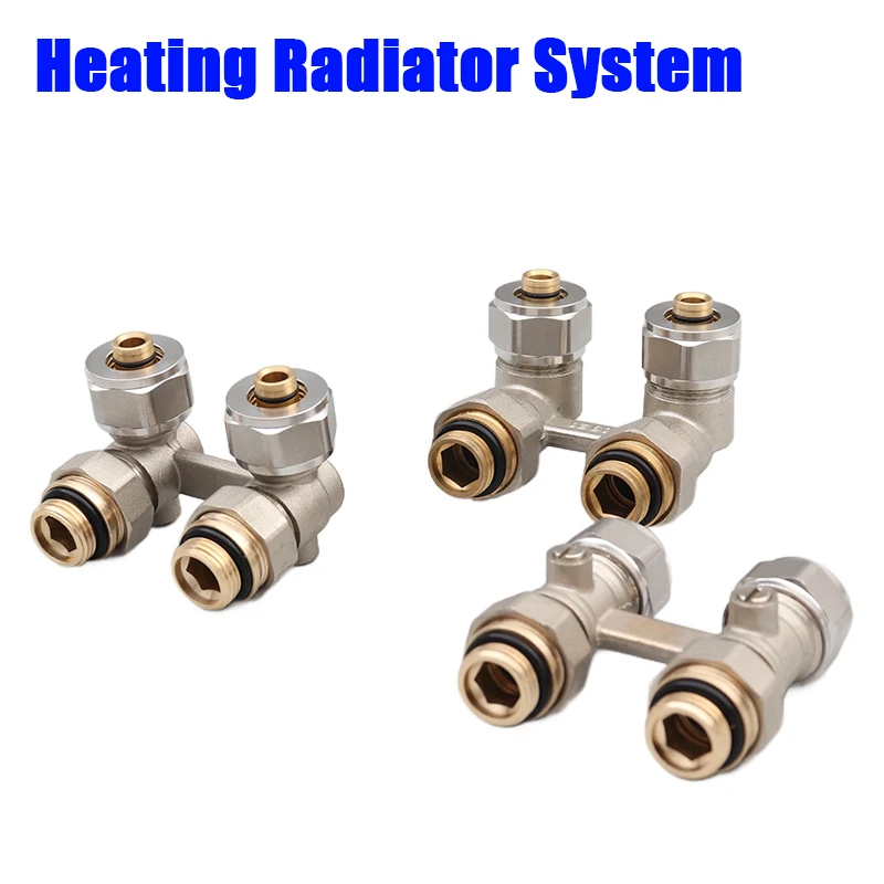 Brass Straight H Double Radiator Ball Valve For HVAC Systems