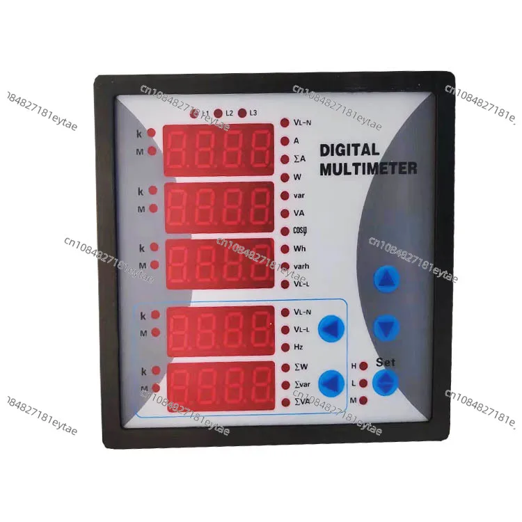 

Three Phase Current Voltage Frequency Combination Instrument Digital Intelligent Power Meter Five Row Display