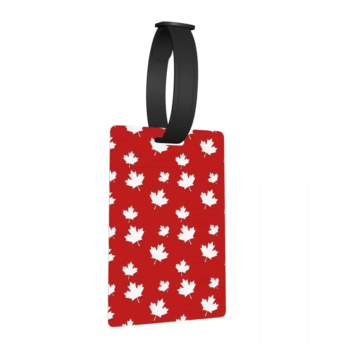 Canada Maple Leaf Flag Pattern Red White Canada Flag Luggage Tags Suitcase Accessories Travel Baggage Boarding Tag Label Holder