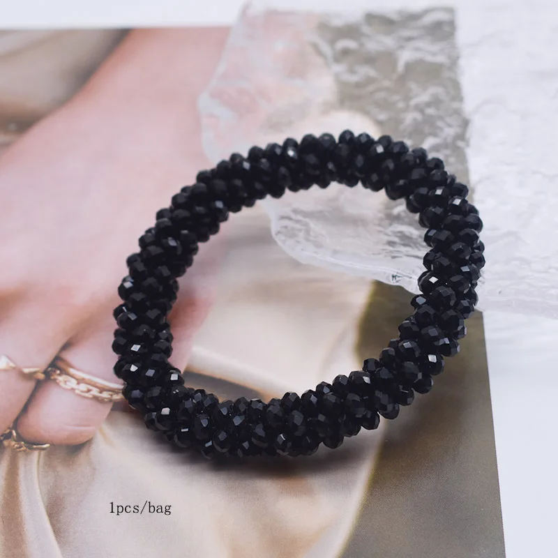Trendiges Perlenarmband, elastisch, handgefertigt, Strang-Armbänder für Frauen, Geschenk, neues Haar-Accessoire, Glasperlen-Armband