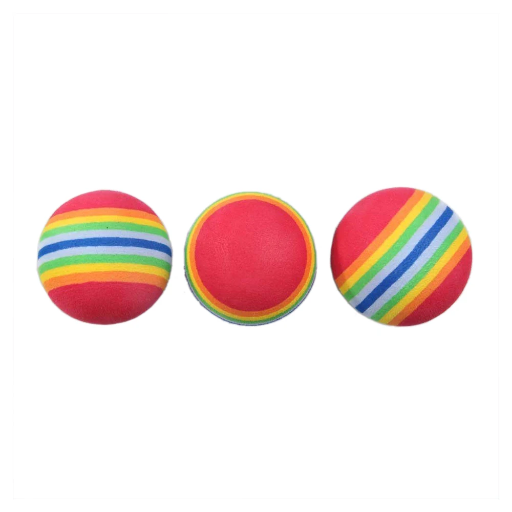 Bolas de arcoíris de espuma de esponja, 50 piezas, Ayuda de entrenamiento para Swing de Golf, práctica en interiores