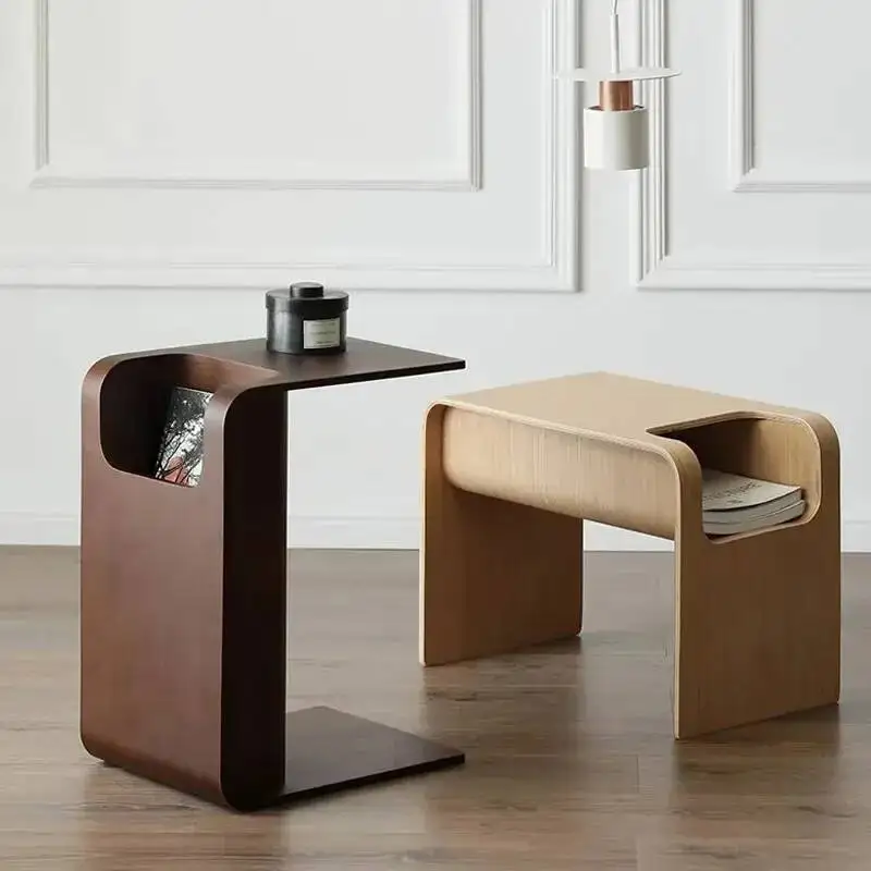 

Coffee Bentwood Modern Table Nature Plywood Side Table for Living Room Corner Table