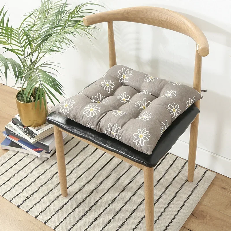 

Flower Square Chair Seat Cushion with Anti-skid Strap Sofa Cushion Chair Mat Bay Window Seat Cushion Cushionpillow