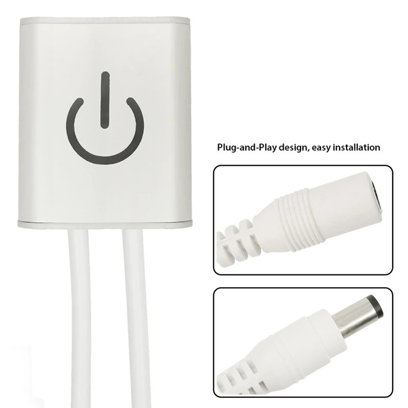 LED Dimmer Switch โลหะเต็มรูปแบบ Sensor ความสว่างสัมผัสปรับเปิด/ปิด Itouch Controller สําหรับ DC12-24V Light Strip