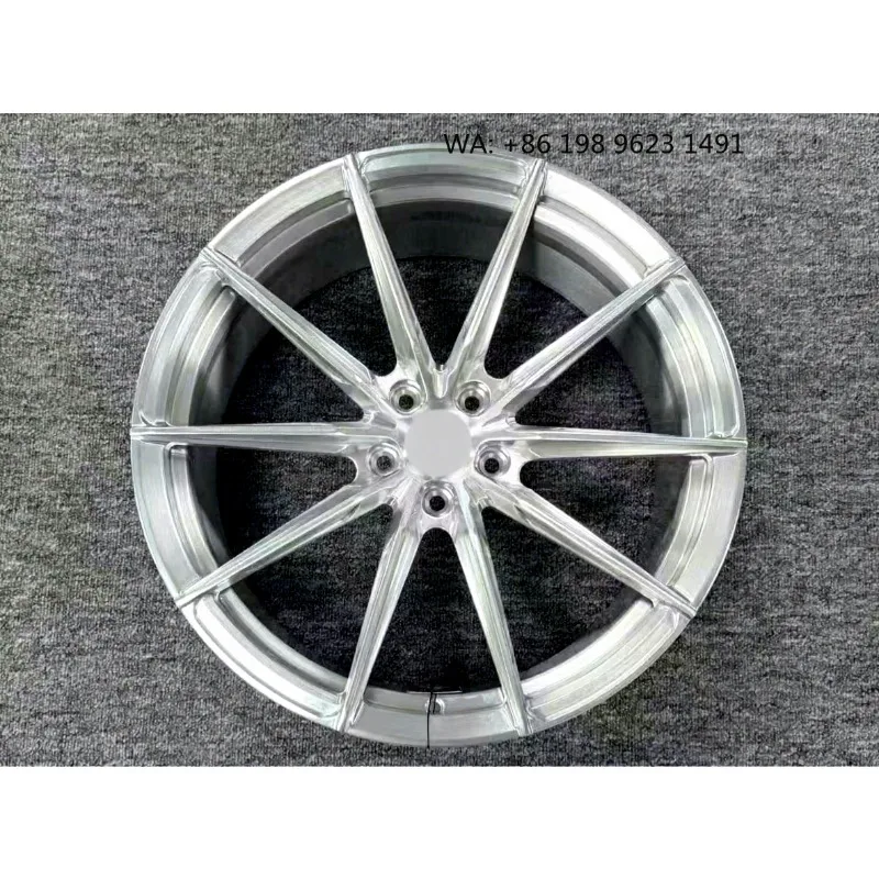 High end customized wheel hub Multiple  Inch deep concave forged alloy rims, 5x3 PCD gold polished finish, single piece sporty