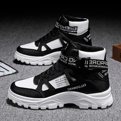 2023 new fashion boots men's high-top British trend all-match Korean version sports leisure breathable mid-top tooling boots