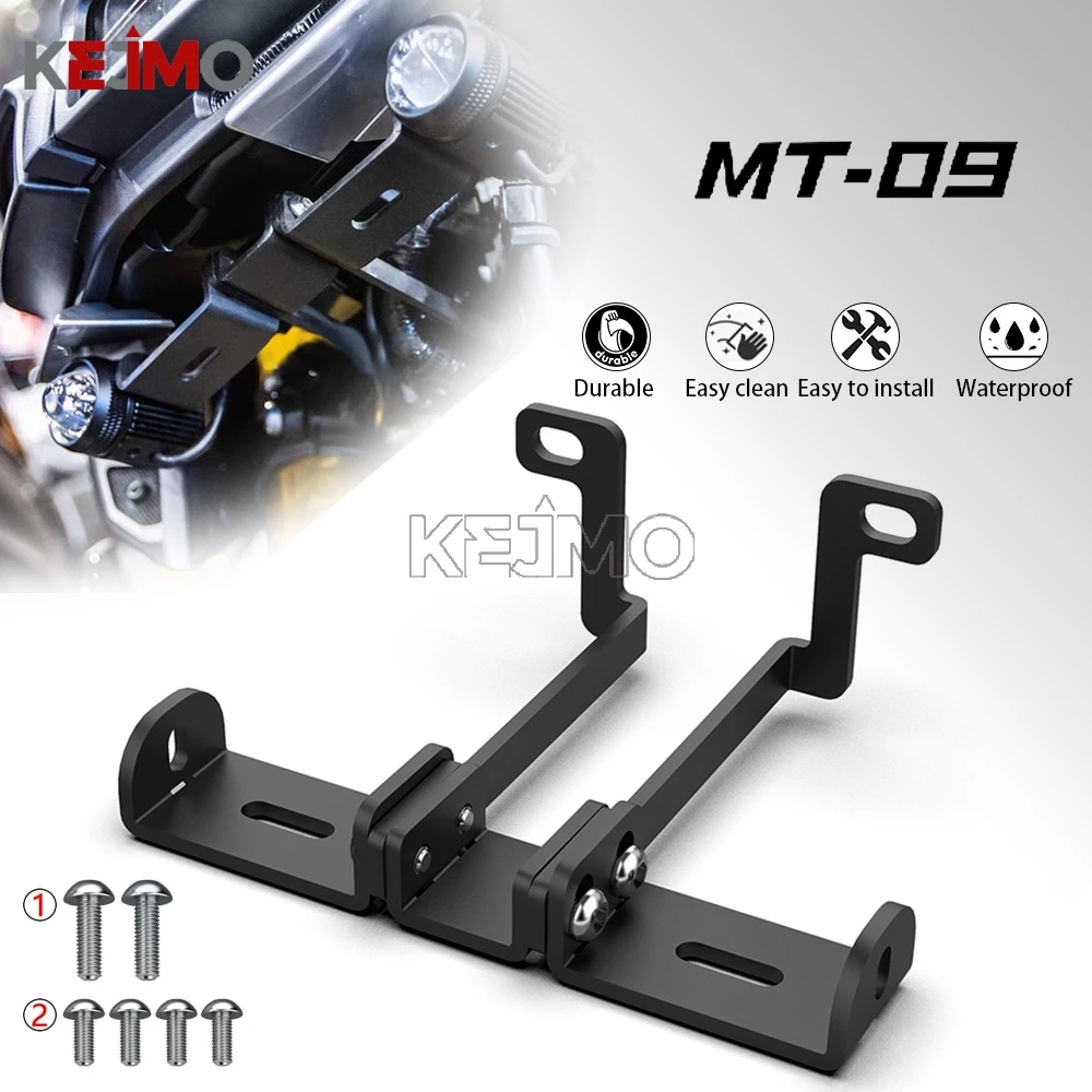 2018 2019 2020 FOR YAMAHA MT09 mt09 Fog Lamp Mounting Kit MT-09 MT 09 2015 2016 2017 Motorcycle LED AUXILIARY LIGHT Holder Part