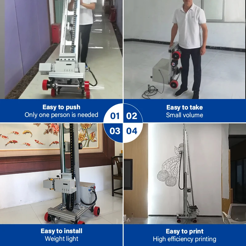 TH-GP1600X 2 in1 آلة طباعة الجدار والأرضيات عالية الدقة ثلاثية الأبعاد الأشعة فوق البنفسجية الجدار والأرض طابعة نافثة للحبر مصنع طابعة جدارية