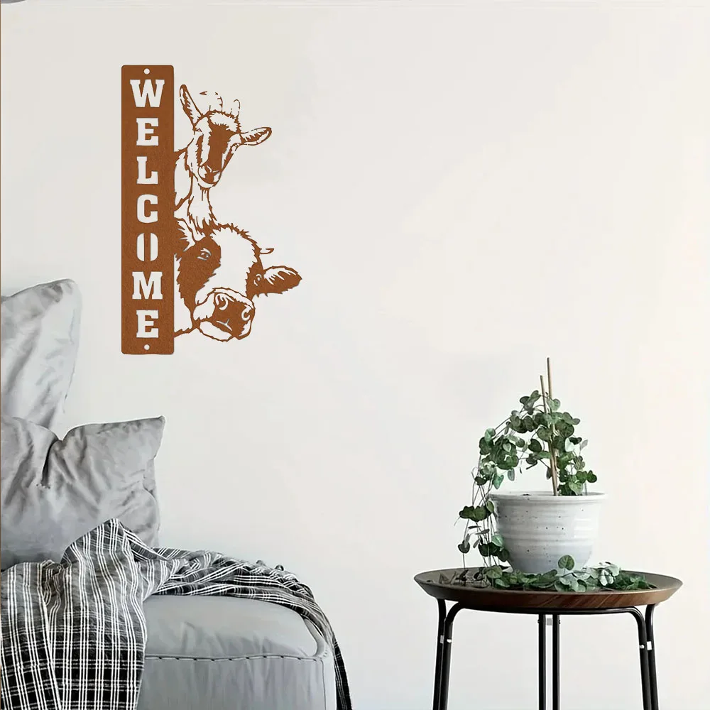 Enchanting Decorative Farmhouse Signs Plaques – Add Magic to Your Farm. Captivating Cow, Sheep, and Goat Signs. Charming Rustic