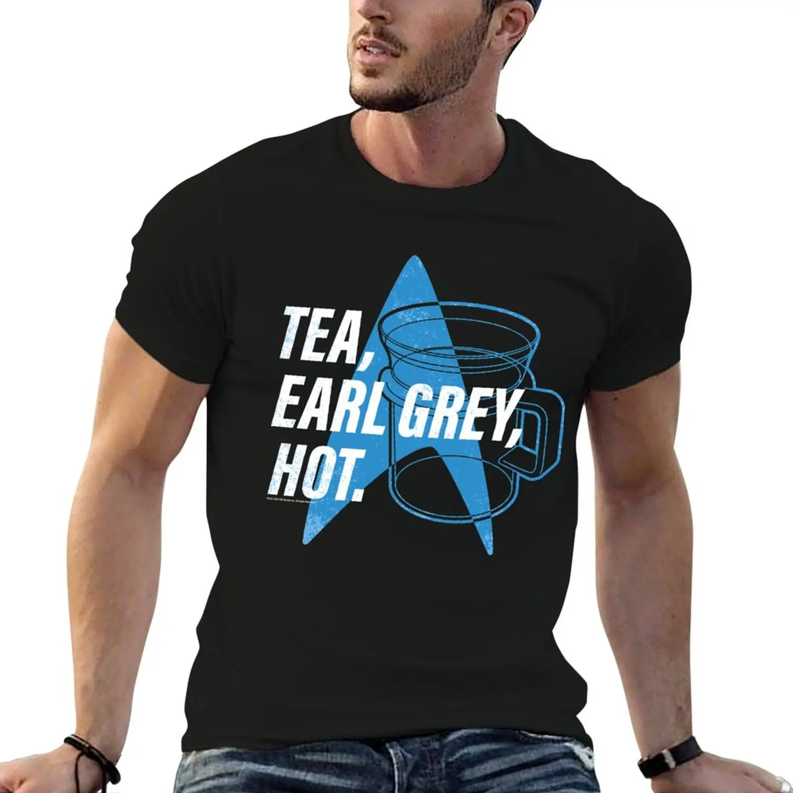 

t shirt custom Tea, Distressed Star Next Trek Poster , Hot T-Shirt Earl Grey print Generation