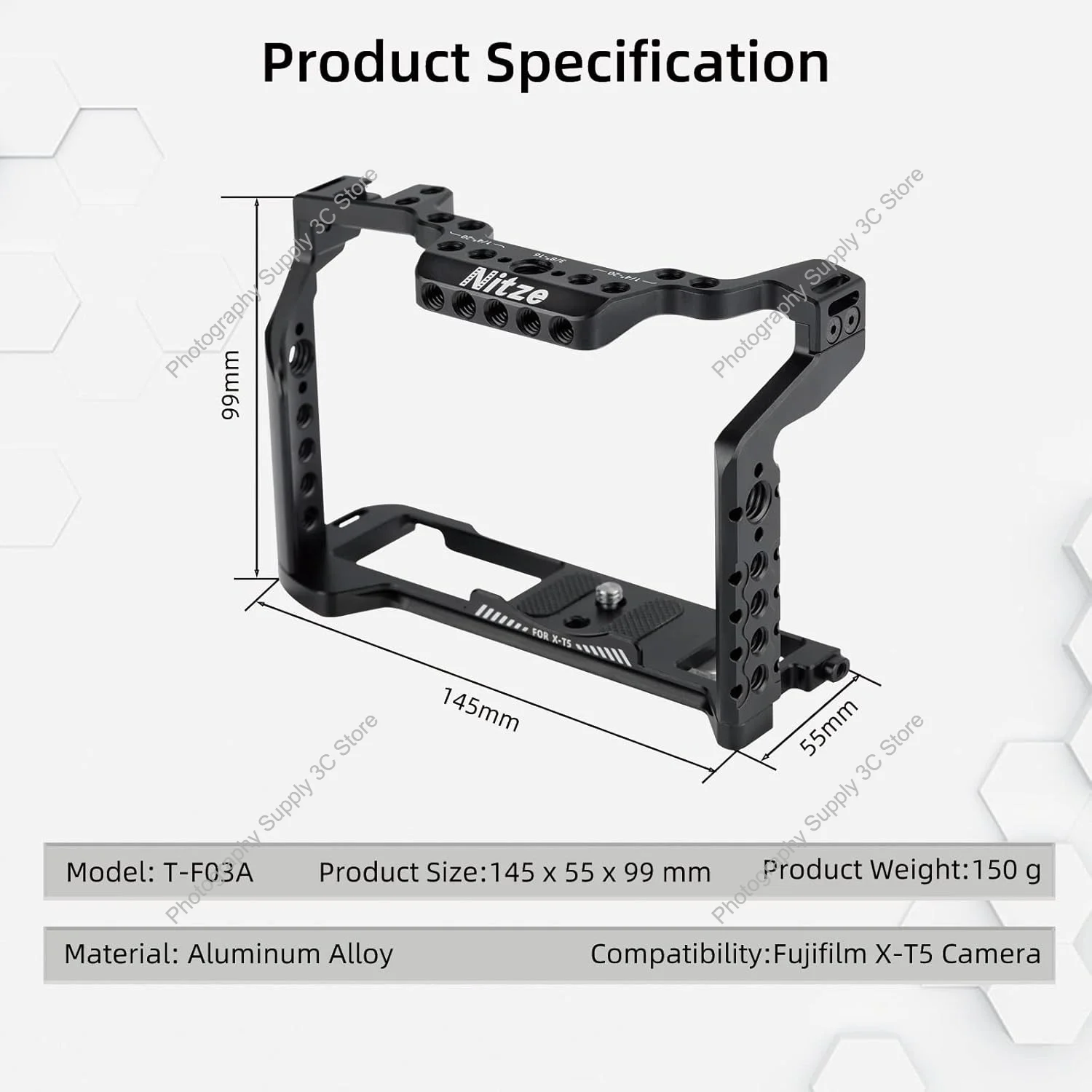 Nitze Camera Cage for Fujifilm - Fujifilm Camera X-T5 recension och pris