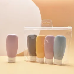 Morandi Tube Squeeze Bottle Portable Skin Care Products Dispensing Ottle Lotion Hand Cream Body Wash Travel Set Fill Empty
