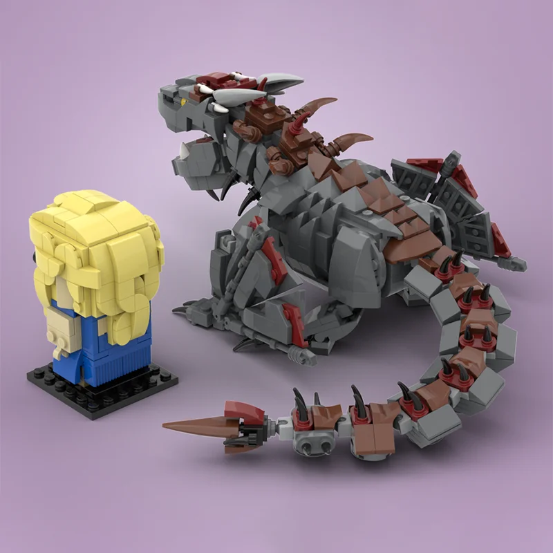766PCS Moc Daenerys Drogon Game of Thrones Brickheadz DIY Bausteine Pädagogisches Bau Spielzeug Kinder Geschenk