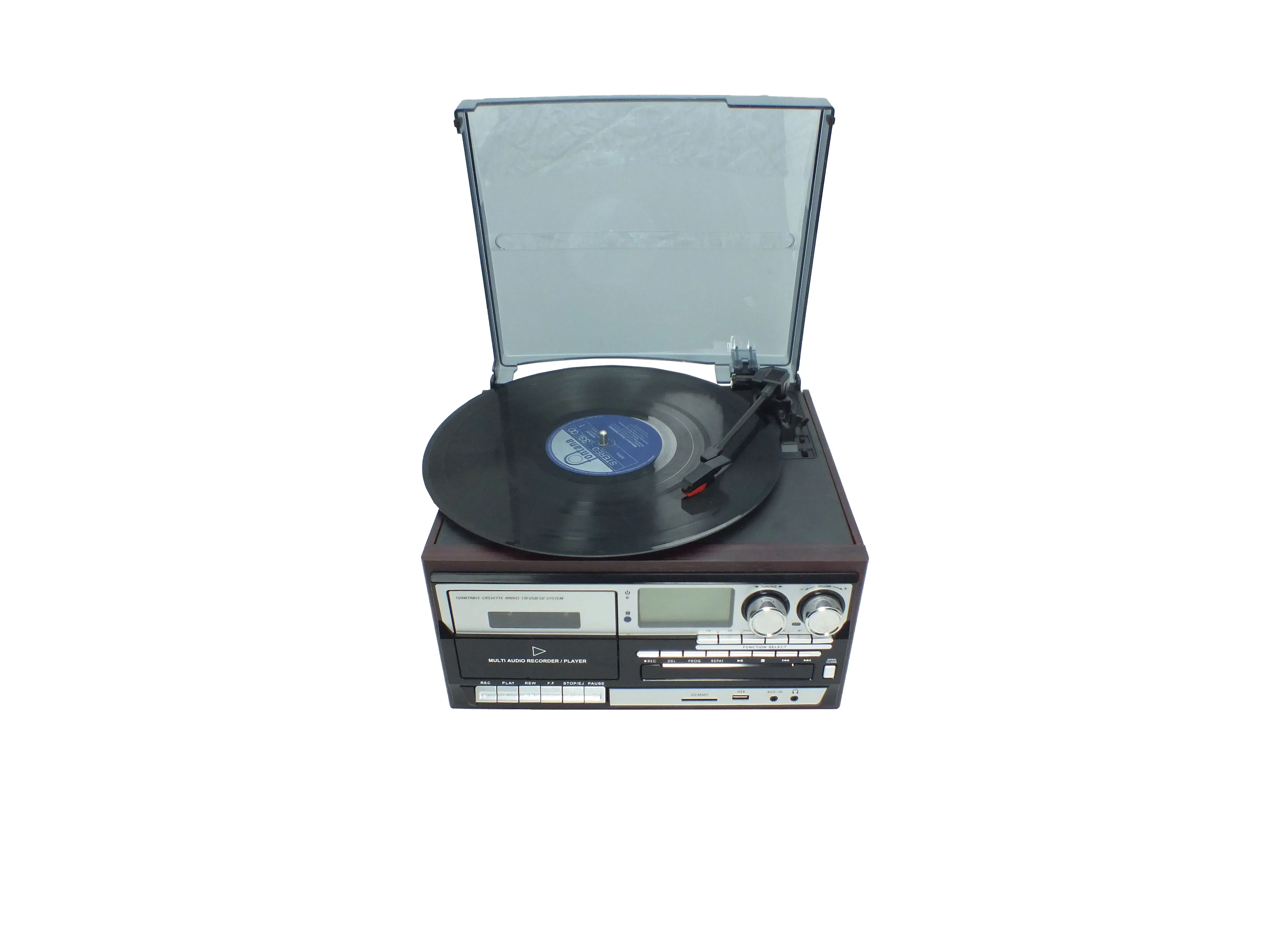 

Hooqu Display Digital Mechanism Vintage Retro Wooden Gramophone Phonograph