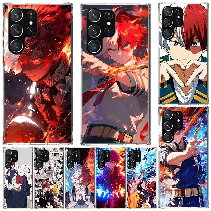 Todoroki Shoto MHA My Hero Cover For Samsung Galaxy S23 S22 S24 S25 Ultra S21 Plus S20 FE Phone Case S10 + S10E S25U Print Coque
