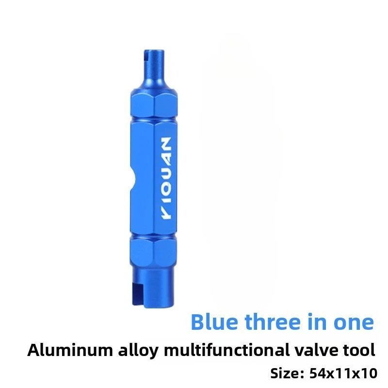 3-in-1 Bike Multifunctional Valve Core Remover Tool Wrench Spanner for Bicycle Schrader and Presta Valve Extender, image 12