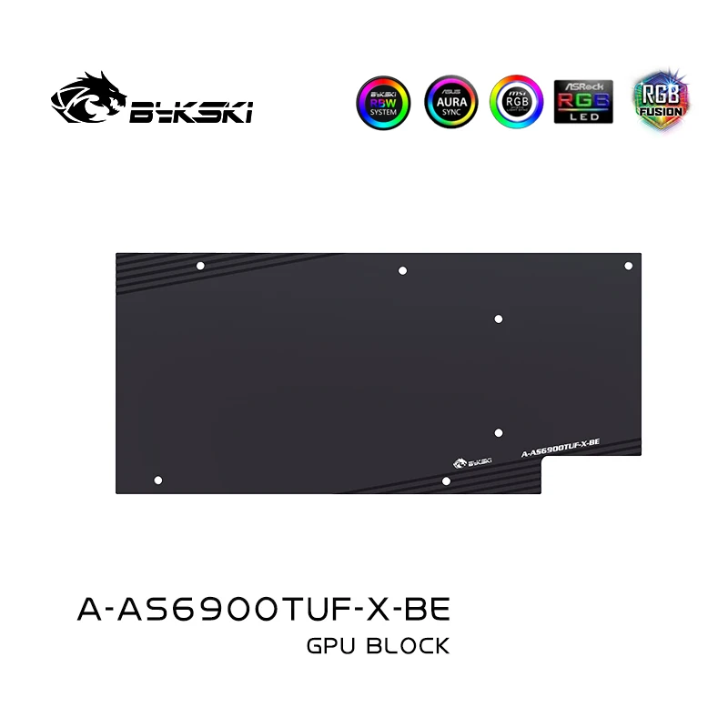 Bykski bloque de agua para ASUS TUF RX 6900 6950 XT /ROG 6800 SRTIX tarjeta GPU para juegos/radiador enfriador de cobre RGB SYNC A-AS6900TUF-X