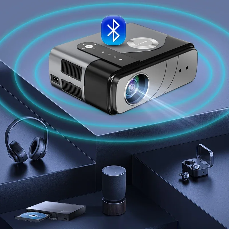 Slimme projector Automatische grafiekprojector mini-thuisbioscoop LCD Smart Movie Draagbare 4k Android-projector