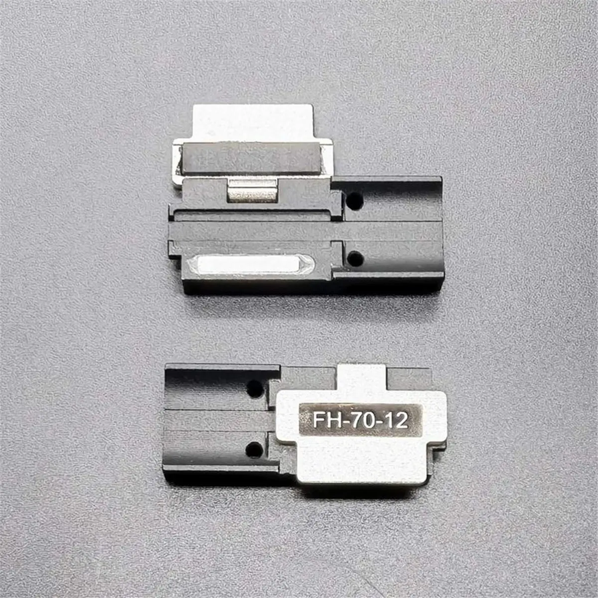 1 Pair -70-12 12-Core Ribbon Fiber Holder,Fiber Optic Clamping Sleeve Fiber Alignment, Grip for 70R Series