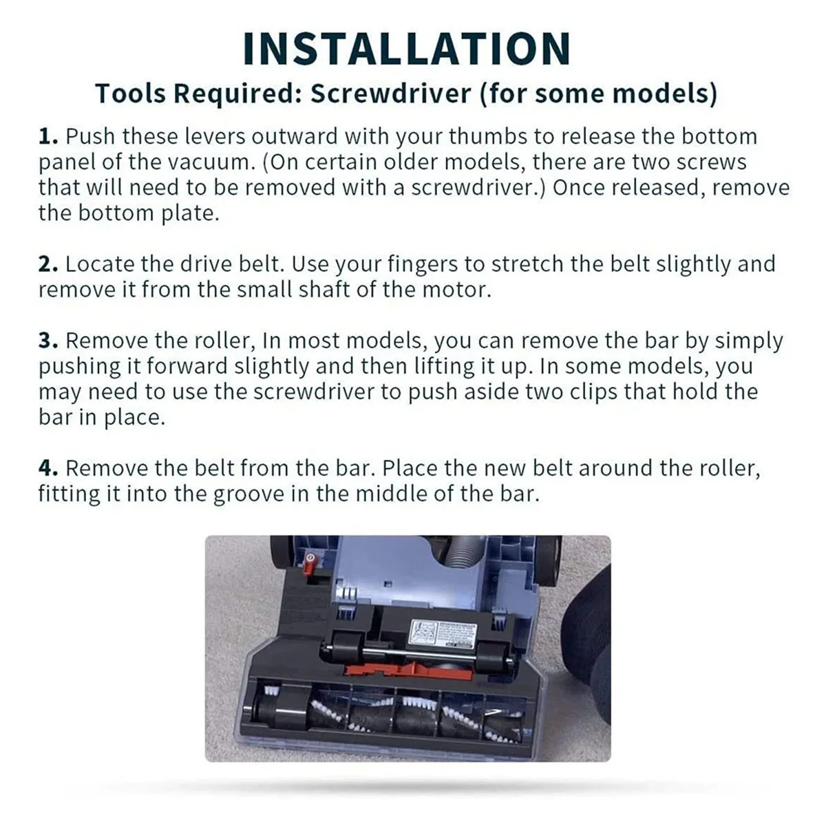 4 عبوات 562289001   استبدال أحزمة نقل الفراغ لهوفر UH70200، UH70130، UH70205، UH70210، UH71214، UH70900، UH70905