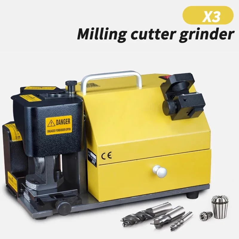 X3 Drill Bit Sharpener Electric Grinding Sharpening Machine Alloy Milling Cutter SDC Angle Grinder CBN Sharpening Tool 4-14MM