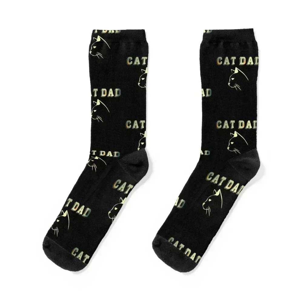 

Cat Dad Portrait Socks crazy anti slip football winter thermal happy Socks Ladies Men's