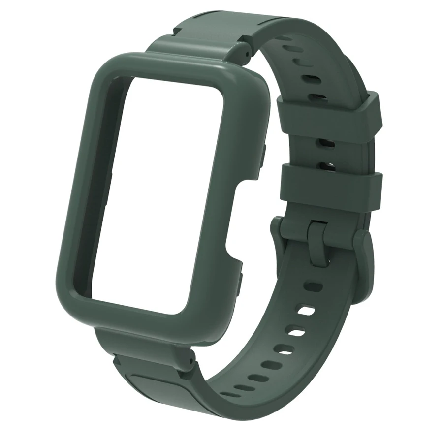 Siliconen band + PC-hoesje voor Samsung Galaxy Fit 3 Armbandband voor Samsung Galaxy Fit 3 Beschermhoes Bandaccessoires