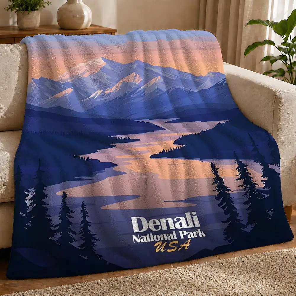 Denali National Park Reading Corner Companion Everyday Use Smooth Feel Classic Ready To Use Vintage Throw