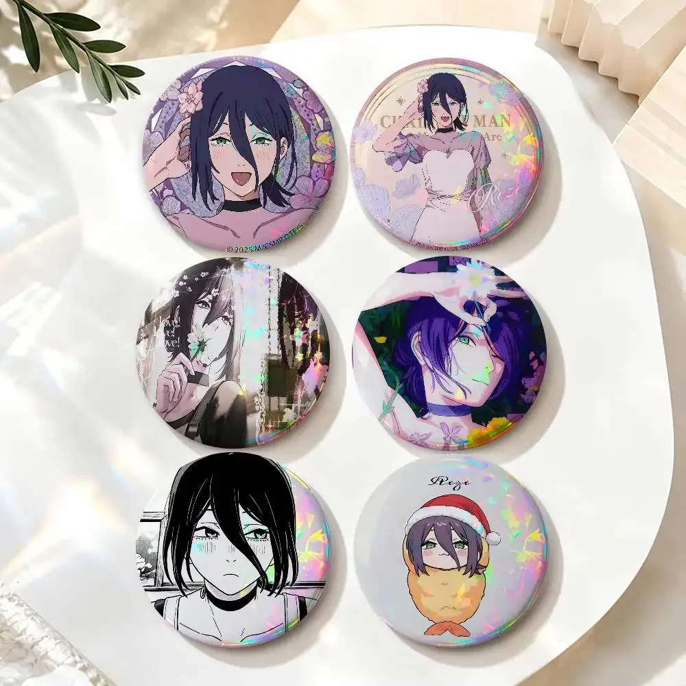 Anime C-Chainsaw Man Reze Arc   Button Pins Cute Manhwa Coin Brooch DIY Backpack Clothing Decor Badge Jewelry Accessories Gifts