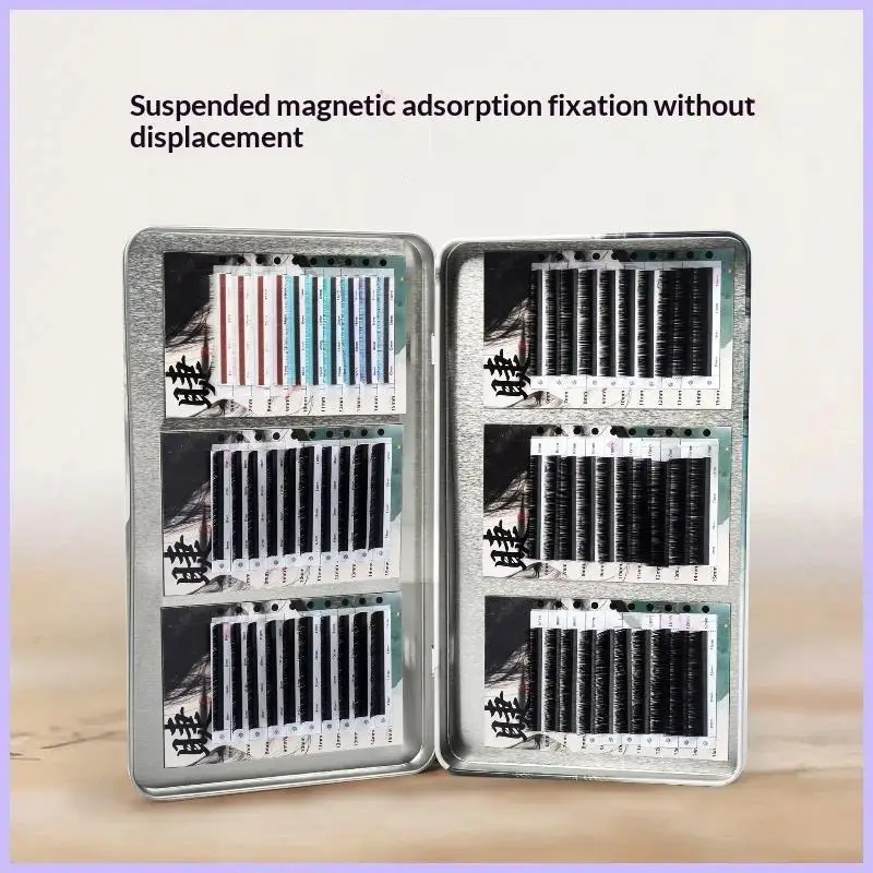 *7Pcs Extended Magnetic Tray With Heightened Design Chinese Style Magnetic Eyelash Storage Case For 6-15mm False Eyelashes