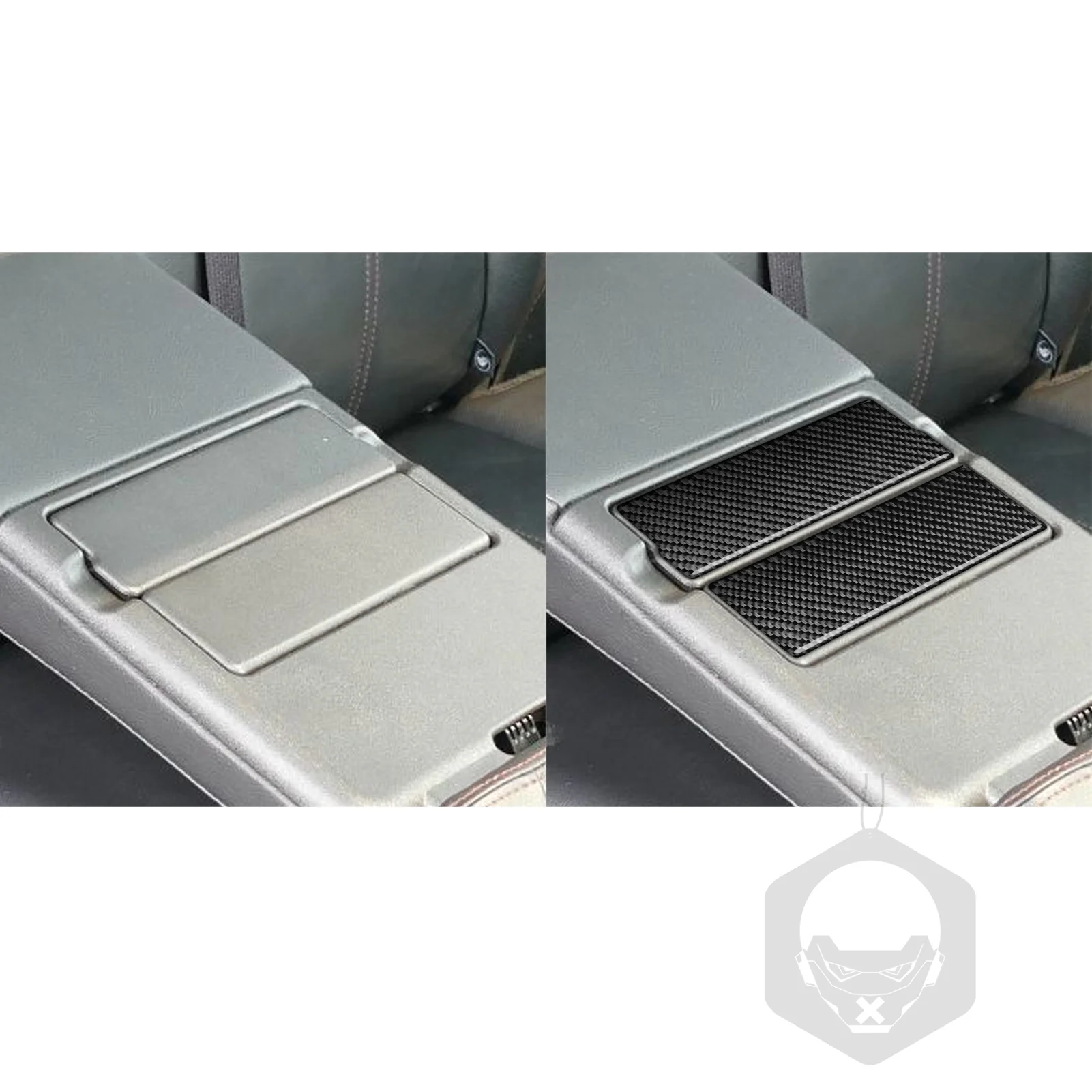 For Ford Edge SEL 2011-2014 Real Carbon Fiber Stickers Rear centre water cup Panel Cover Car Accessories Interior decorative