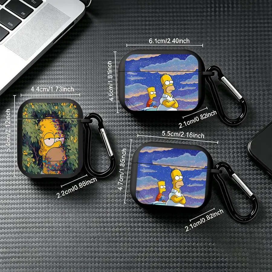 Friend S-Simpsons Case For Airpods 5 Pro2 3 Pro3 1 2 4 Pro Earphone Cases Cover
